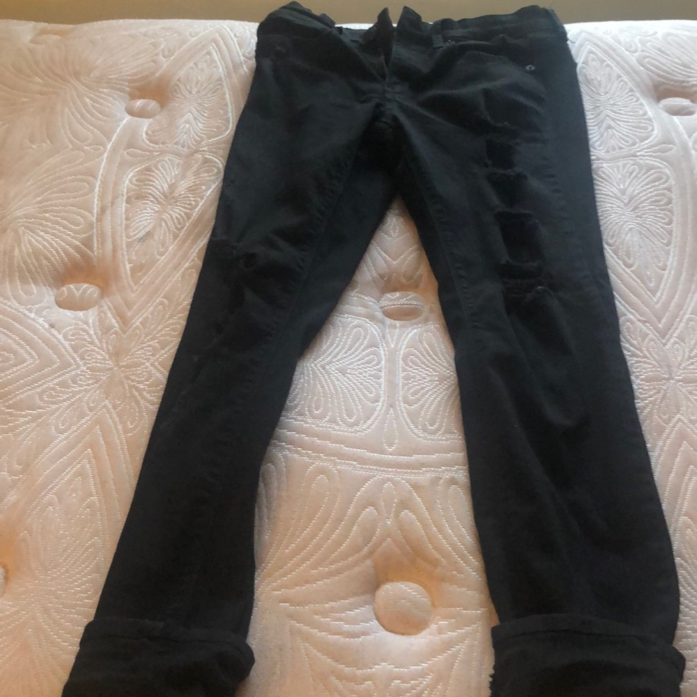 Distressed jeans